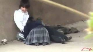 【青姦盗撮】やりたい盛りの高校生が橋の下でやりたい放題する模様ｗ